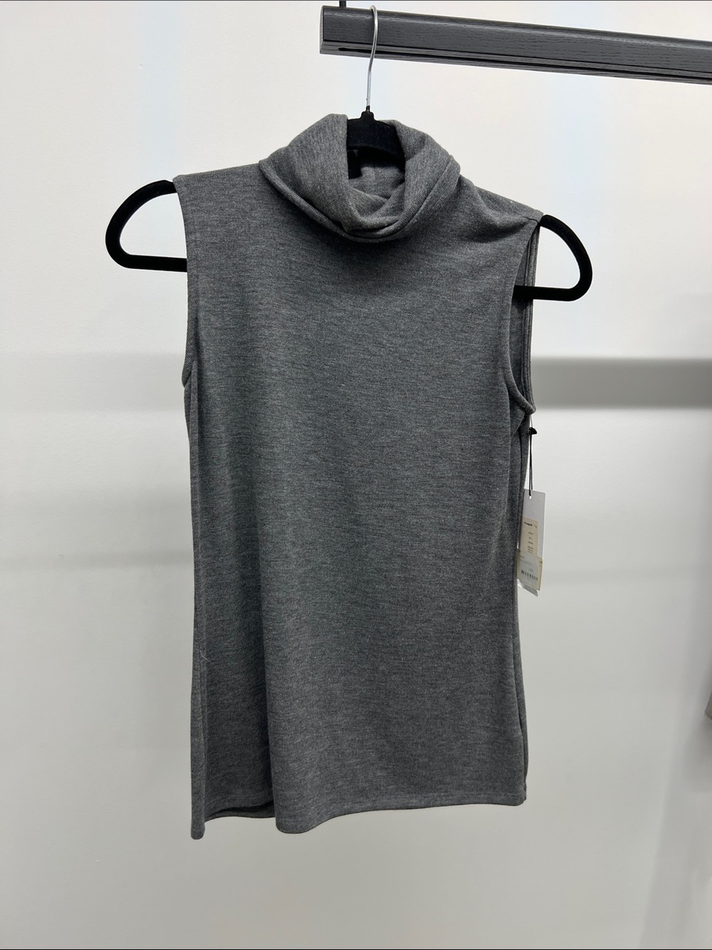 NWT Bailey 44 Gray Sleeveless Cowl Neck Sweater